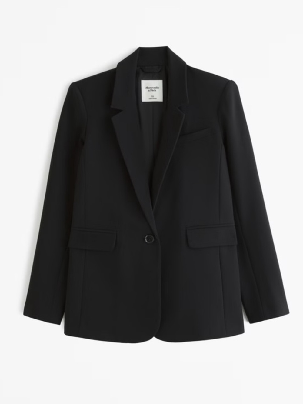 NWT Abercrombie and Fitch Classic Women’s Black Suiting Blazer Size Large